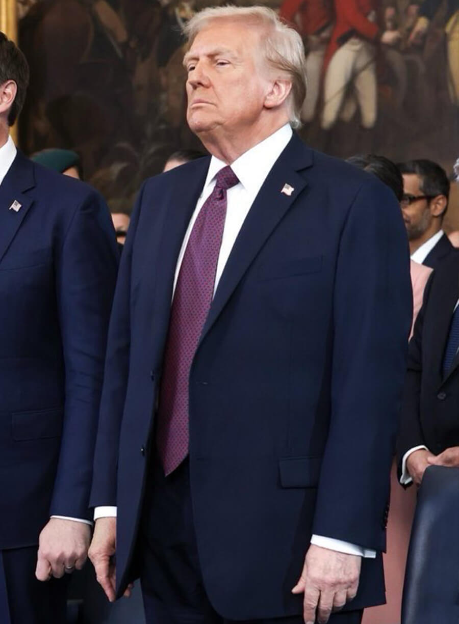 Donald Trump Presidential Inauguration 2025 Blue Blazer