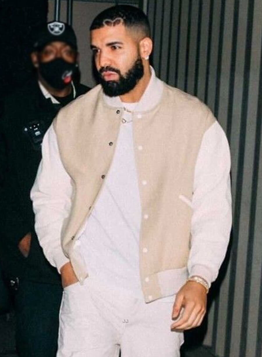 Drake Brown Varsity Wool Jacket