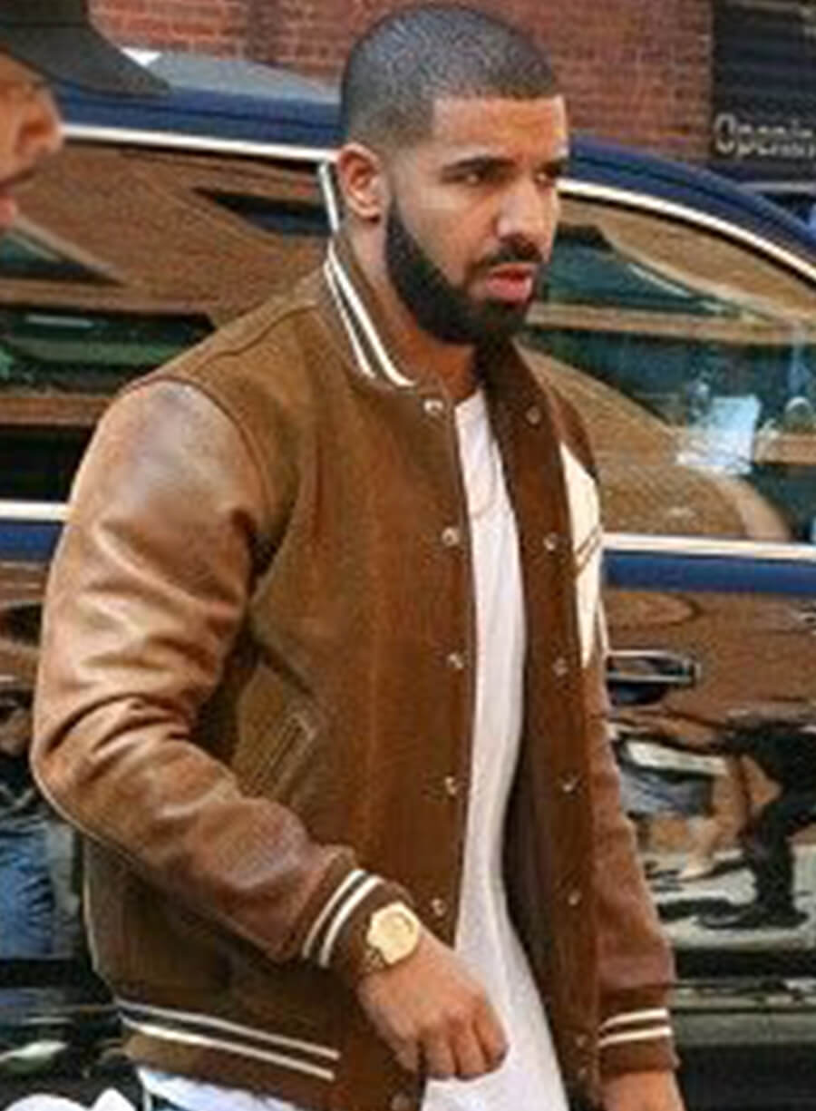 Drake Suede Brown Varsity Jacket