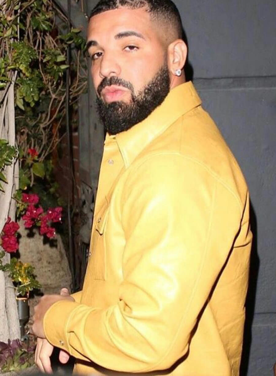 Drake Yellow Leather Shirt