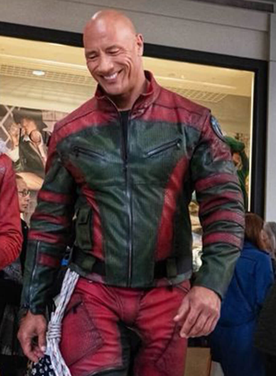 Dwayne Johnson Red One Leather Jacket