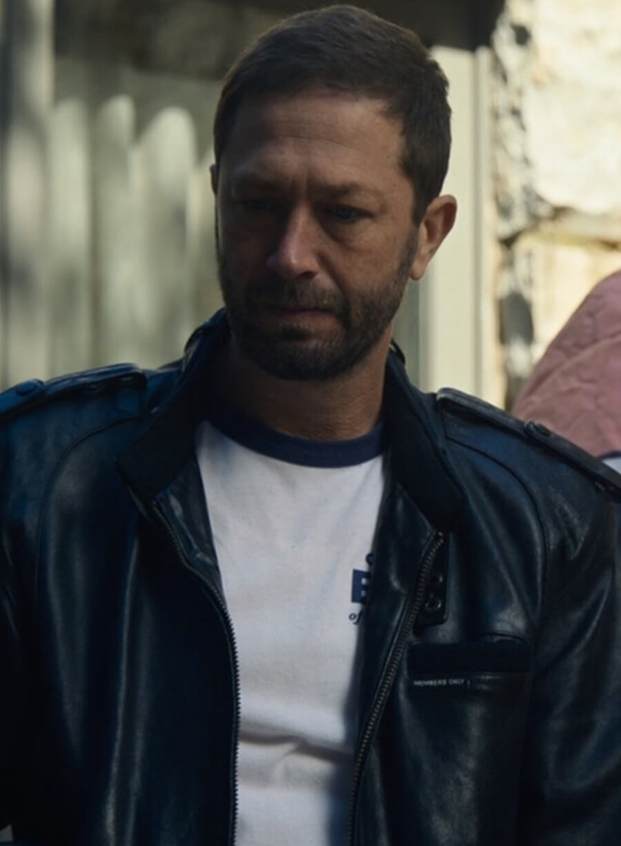 Ebon Moss-Bachrach Richard The Bear Black Leather Jacket