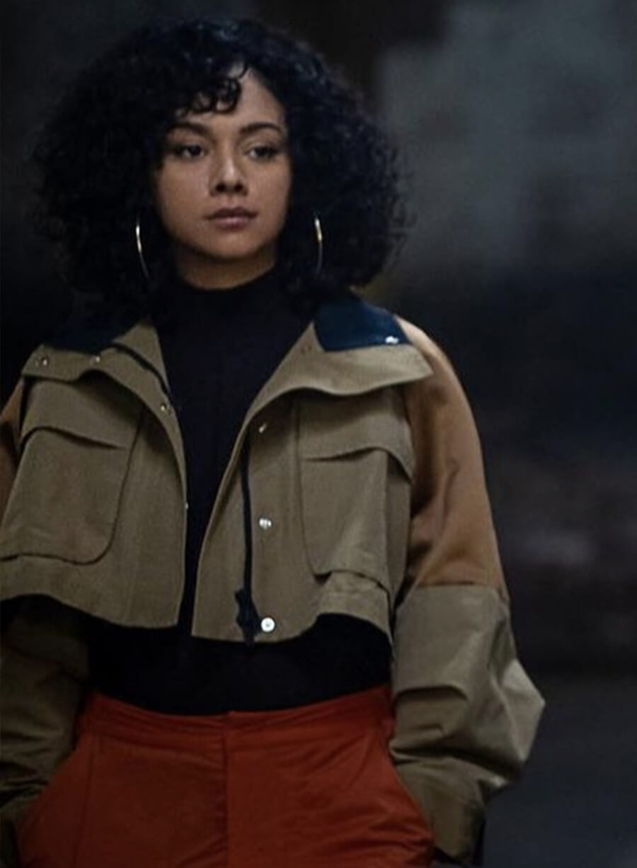 Effie Power Book II Ghost Brown Cropped Jacket