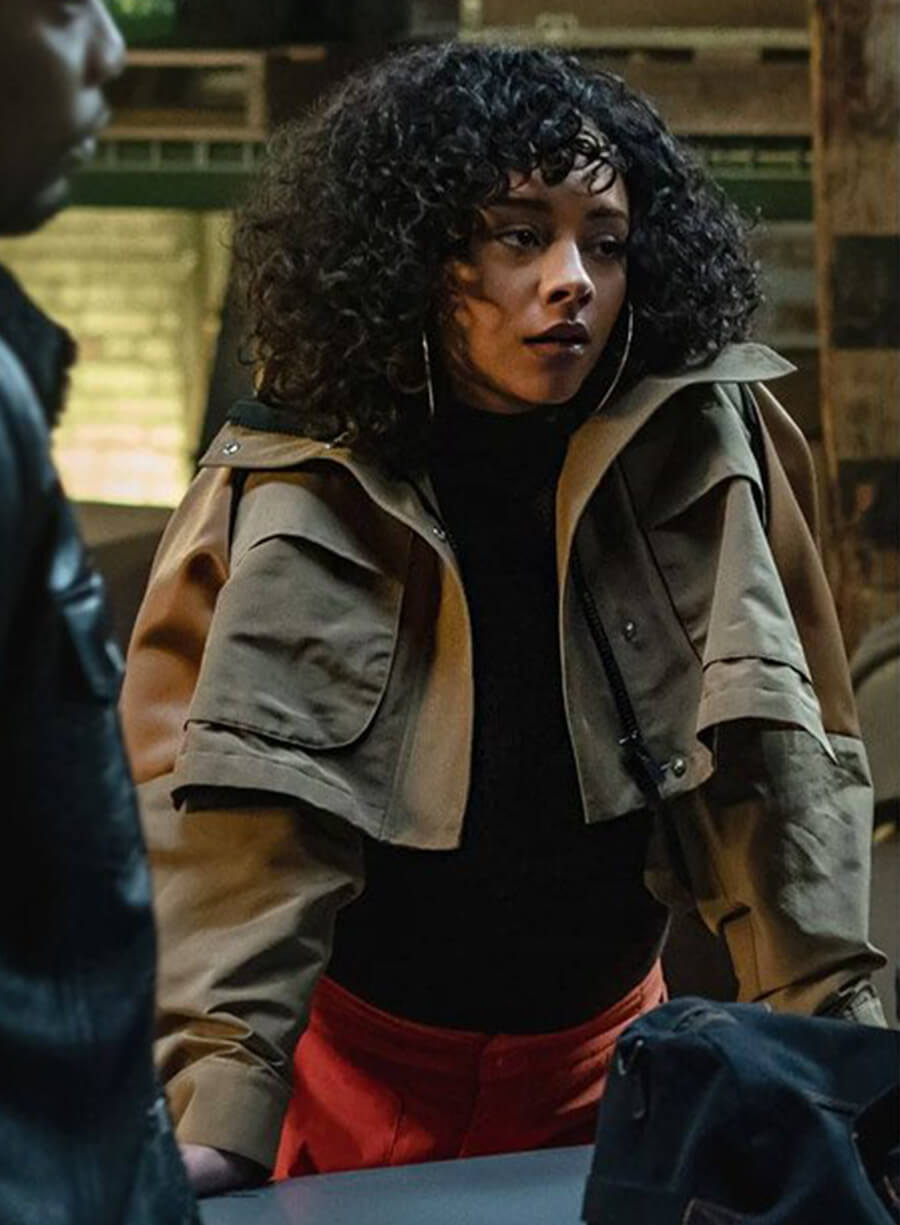 Effie Power Book II Ghost Brown Cropped Jacket