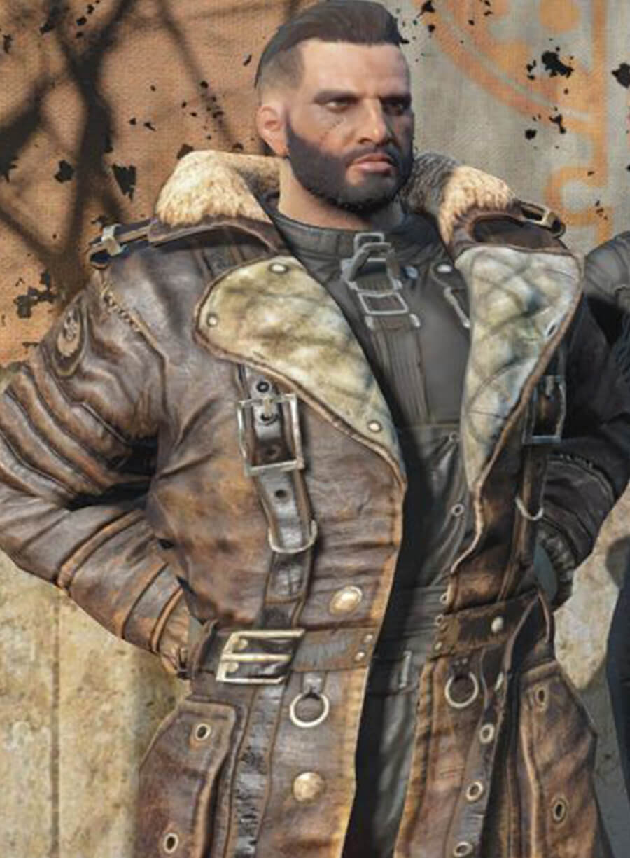 Elder Arthur Maxson Fallout 4 Leather Batttlecoat
