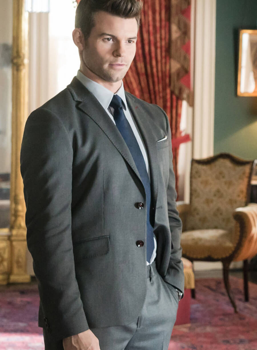 Elijah Mikaelson The Originals S02 Grey Blazer