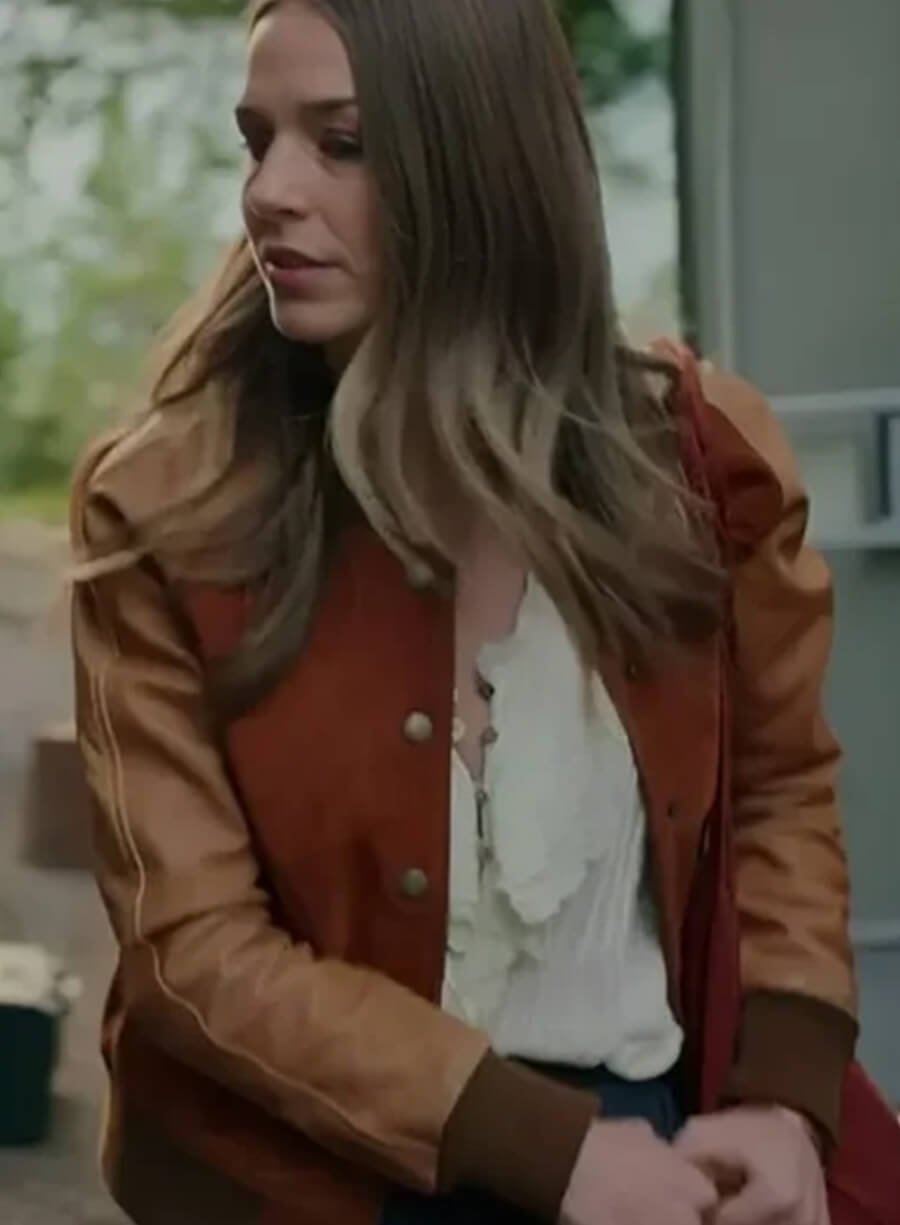 Elise Gatien Virgin River Brown Bomber Jacket