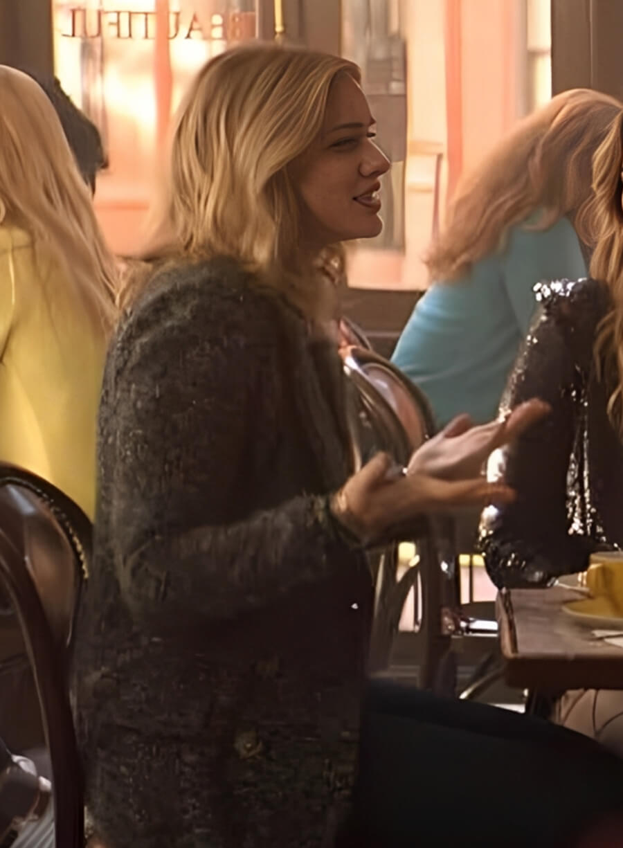Elizabeth Lail You S01 Black Long Coat