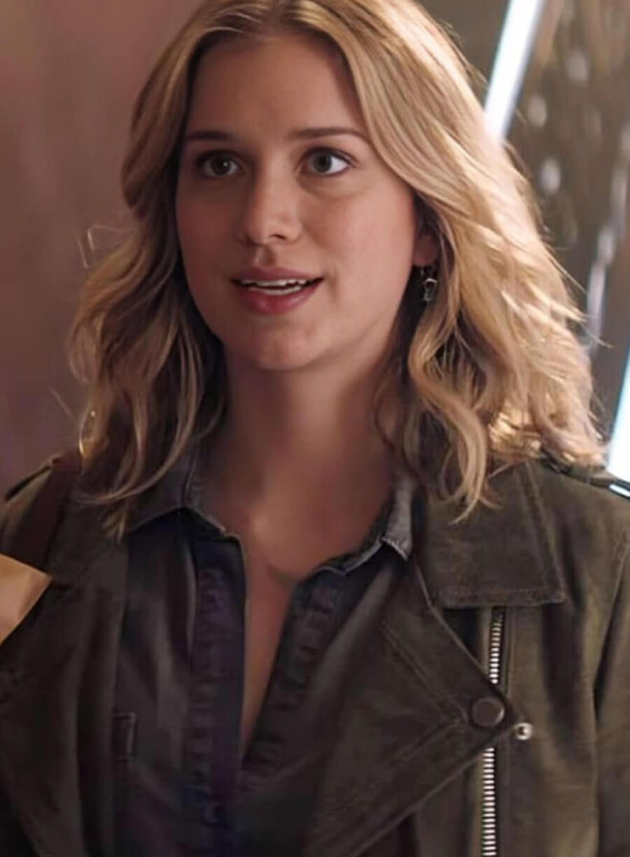 Elizabeth Lail You S1 Beck Leather Jacket