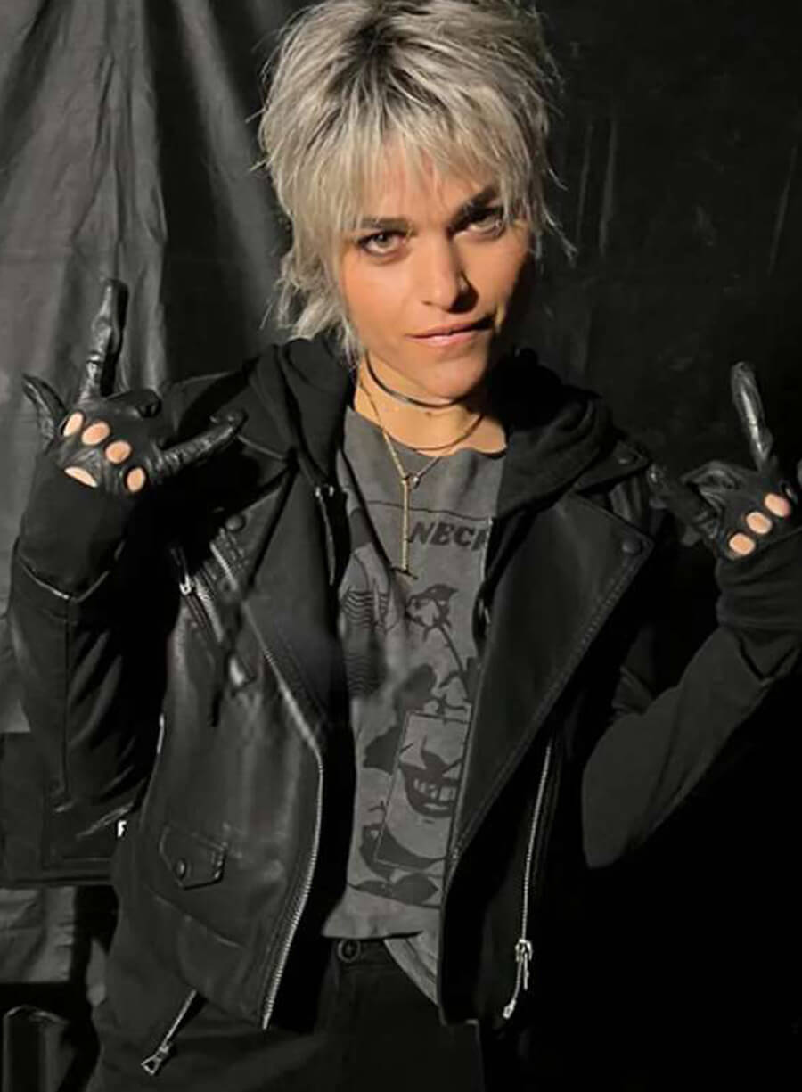 Ellen The Night Agent S01 Black Leather Jacket
