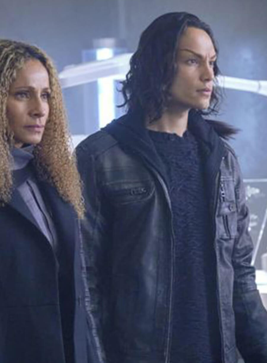Elnor Star Trek Picard S2 Black Leather Jacket