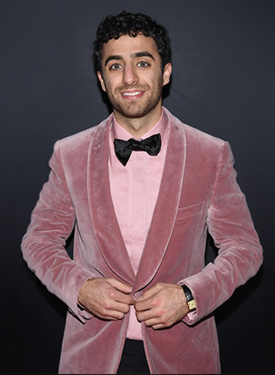 Emil Wakim Pink Velvet Blazer