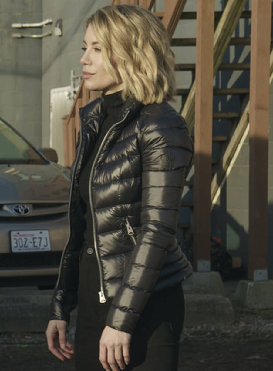 Emilia Harcourt Peacemaker Black Puffer Jacket