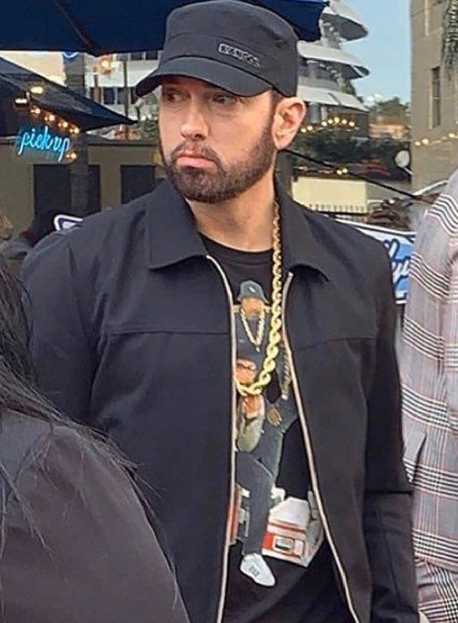 Eminem Walk Of Fame Black Cotton Jacket