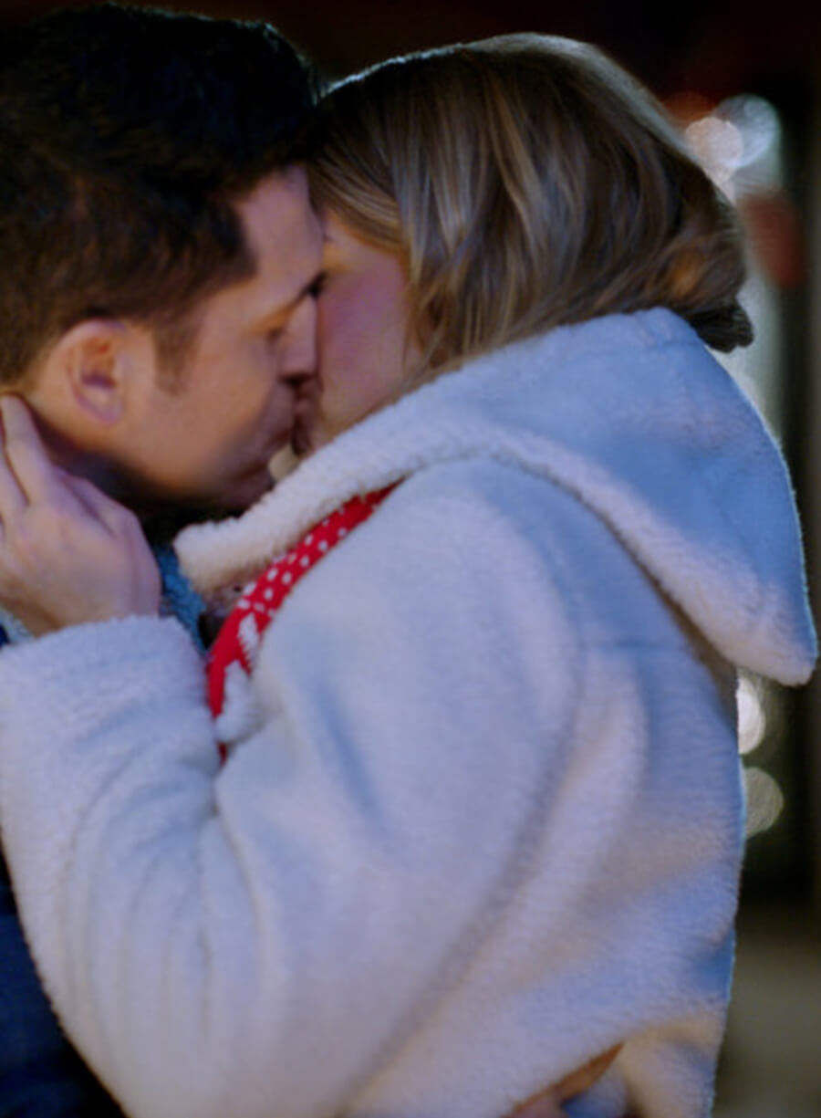 Erika McNicoll A Cozy Christmas Inn White Trench Coat