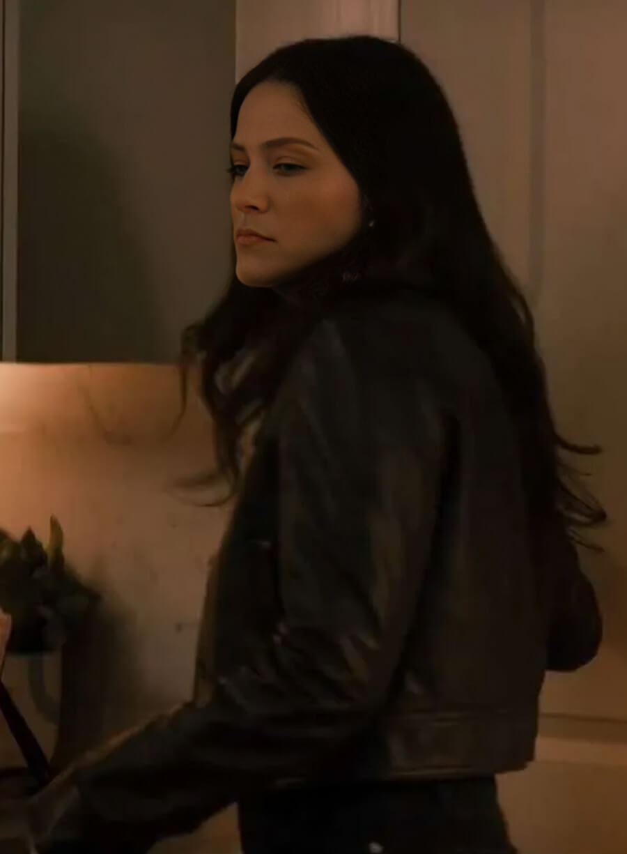 Esther Roklov Nobody Wants This Black Leather Jacket