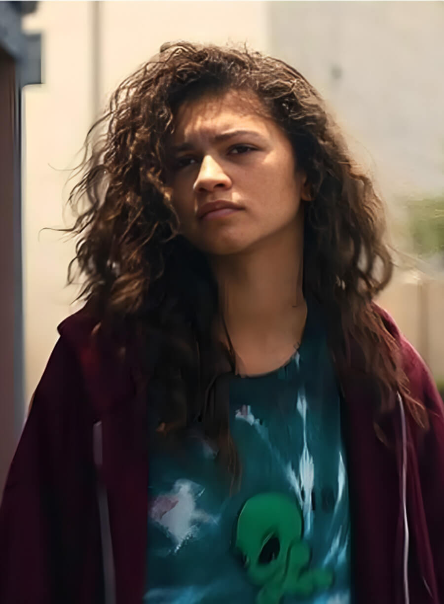 Euphoria Zendaya Purple Hoodie
