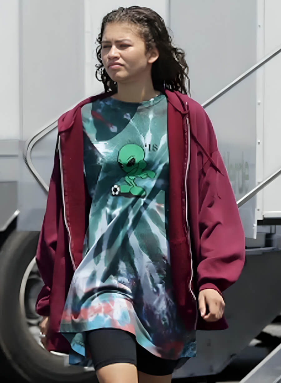Euphoria Zendaya Purple Hoodie