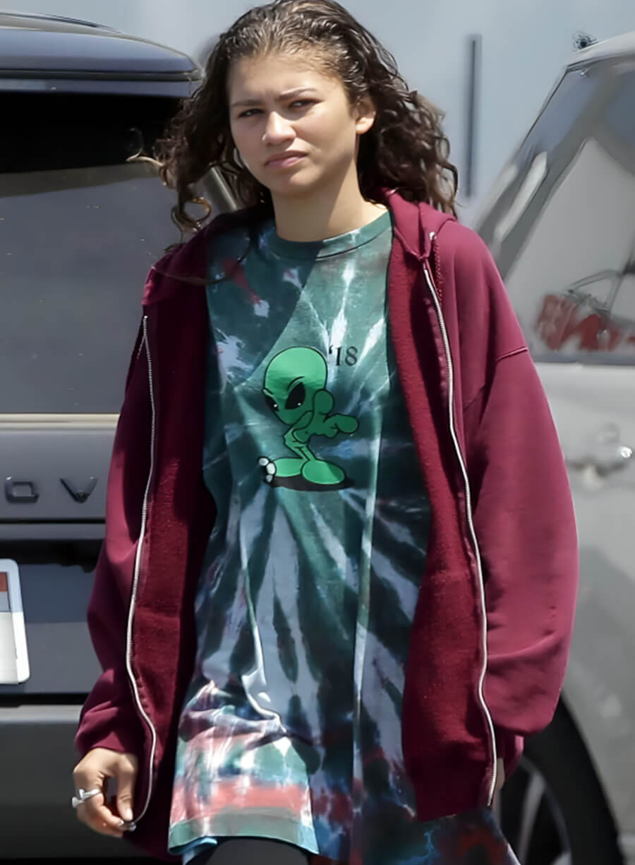 Euphoria Zendaya Purple Hoodie