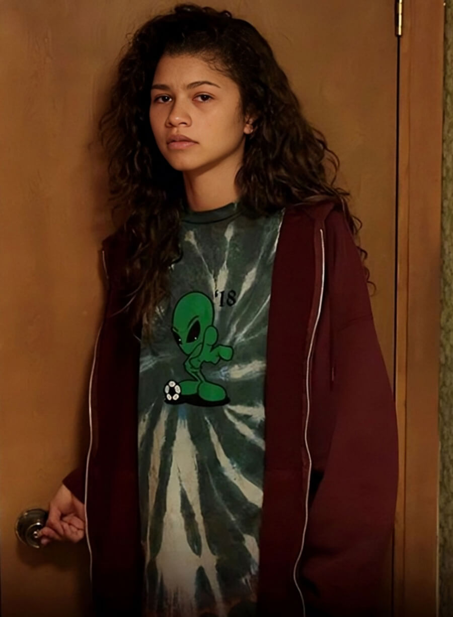 Euphoria Zendaya Purple Hoodie