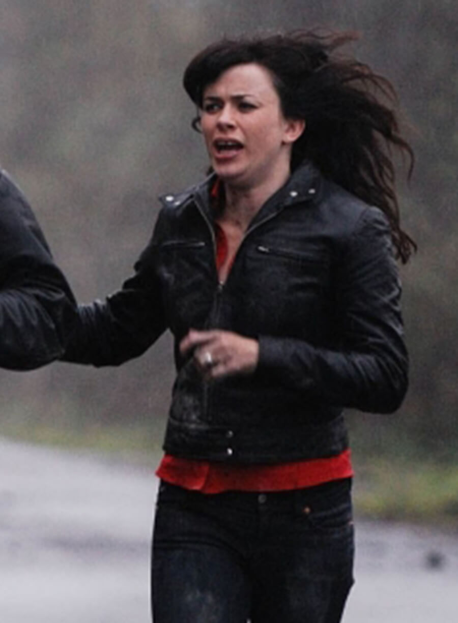 Eve Myles Torchwood Black Leather Jacket