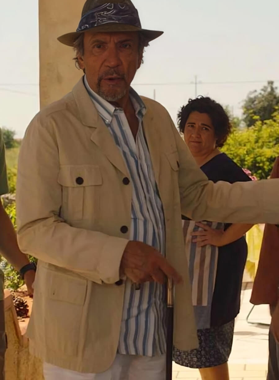 F. Murray Abraham The White Lotus S01 Cotton Jacket