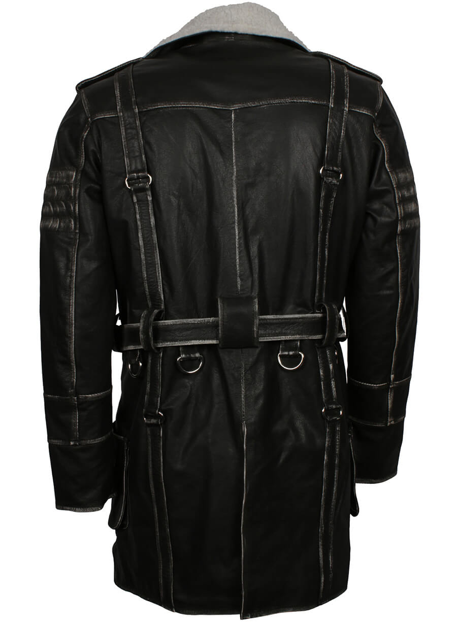 Fallout 4 Elder Maxson Distressed Leather Coat