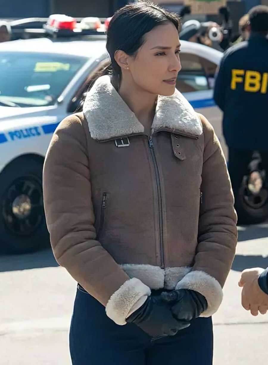 FBI S07 Dani Rhodes Brown Suede Leather Jacket