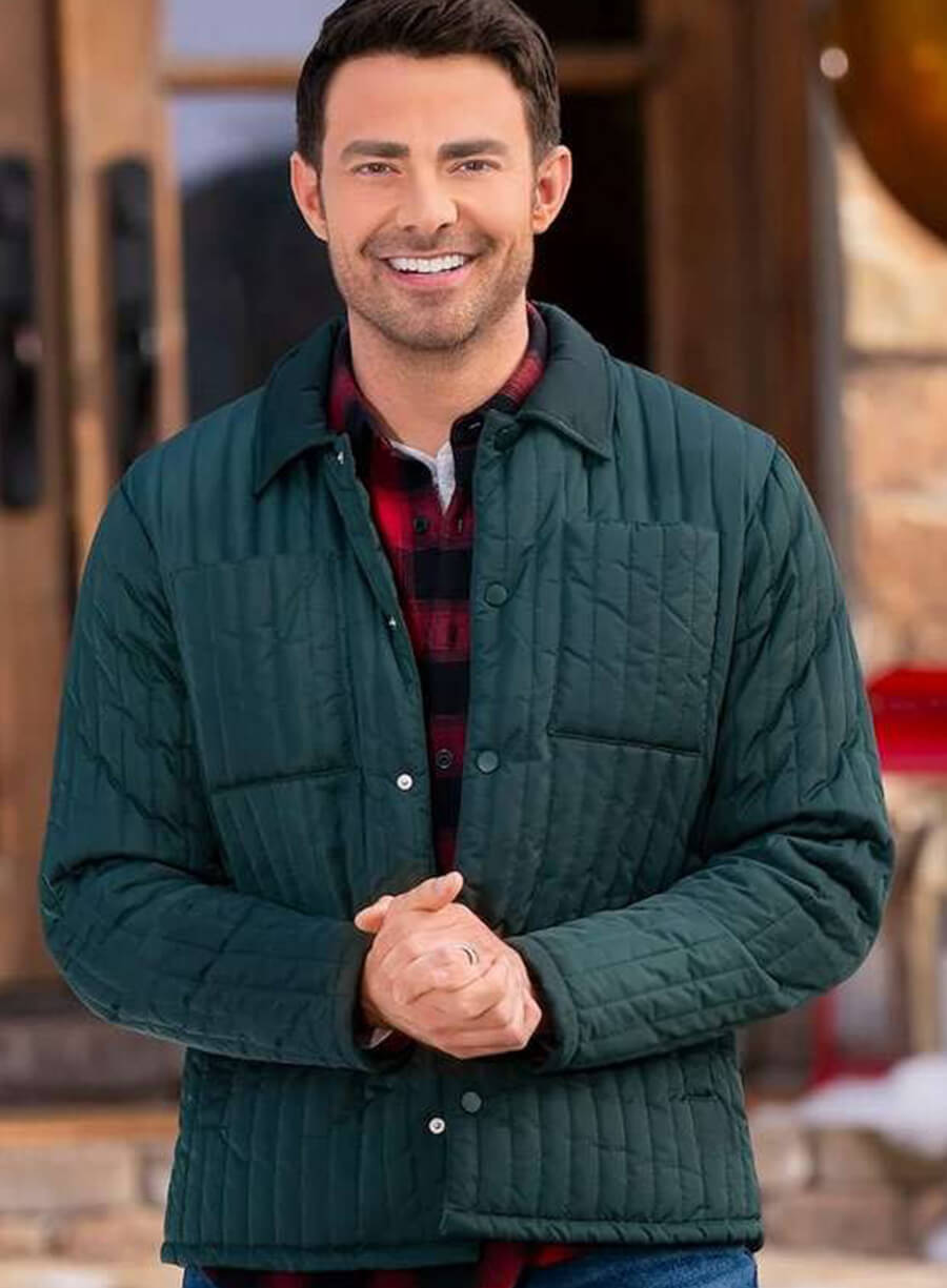 Finding Mr. Christmas Jonathan Bennett Qulited Jacket