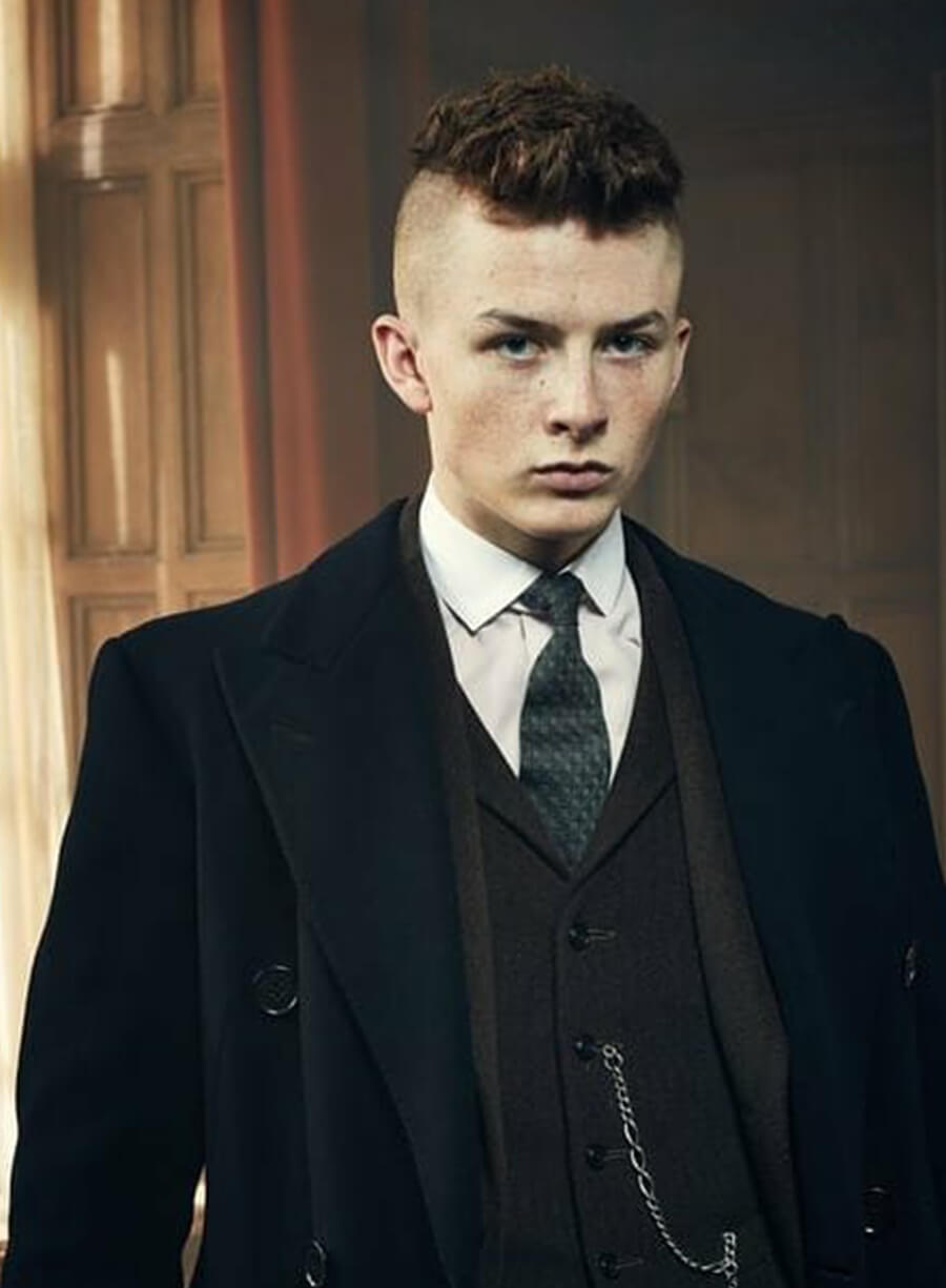 Finn Shelby Peaky Blinders Black Wool Coat