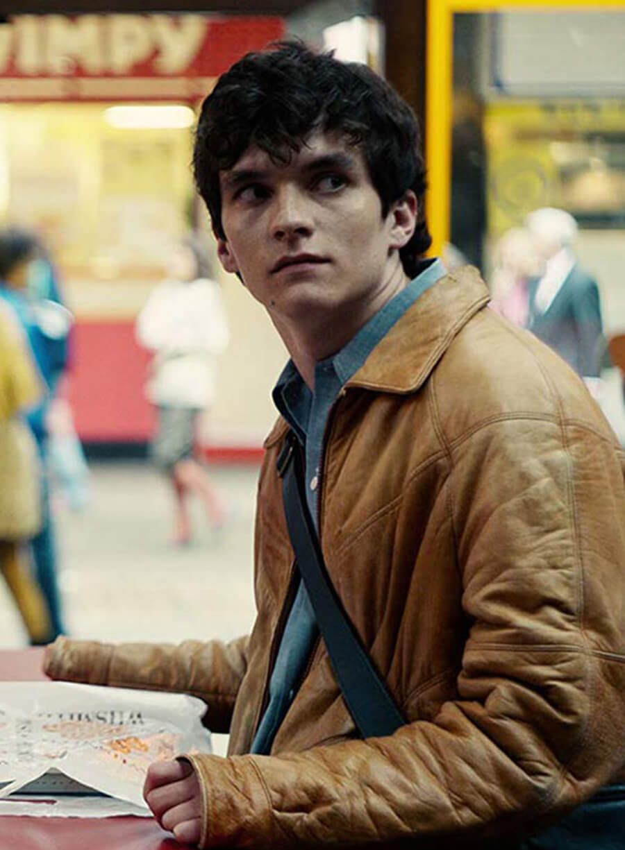 Fionn Whitehead Leather Brown Jacket