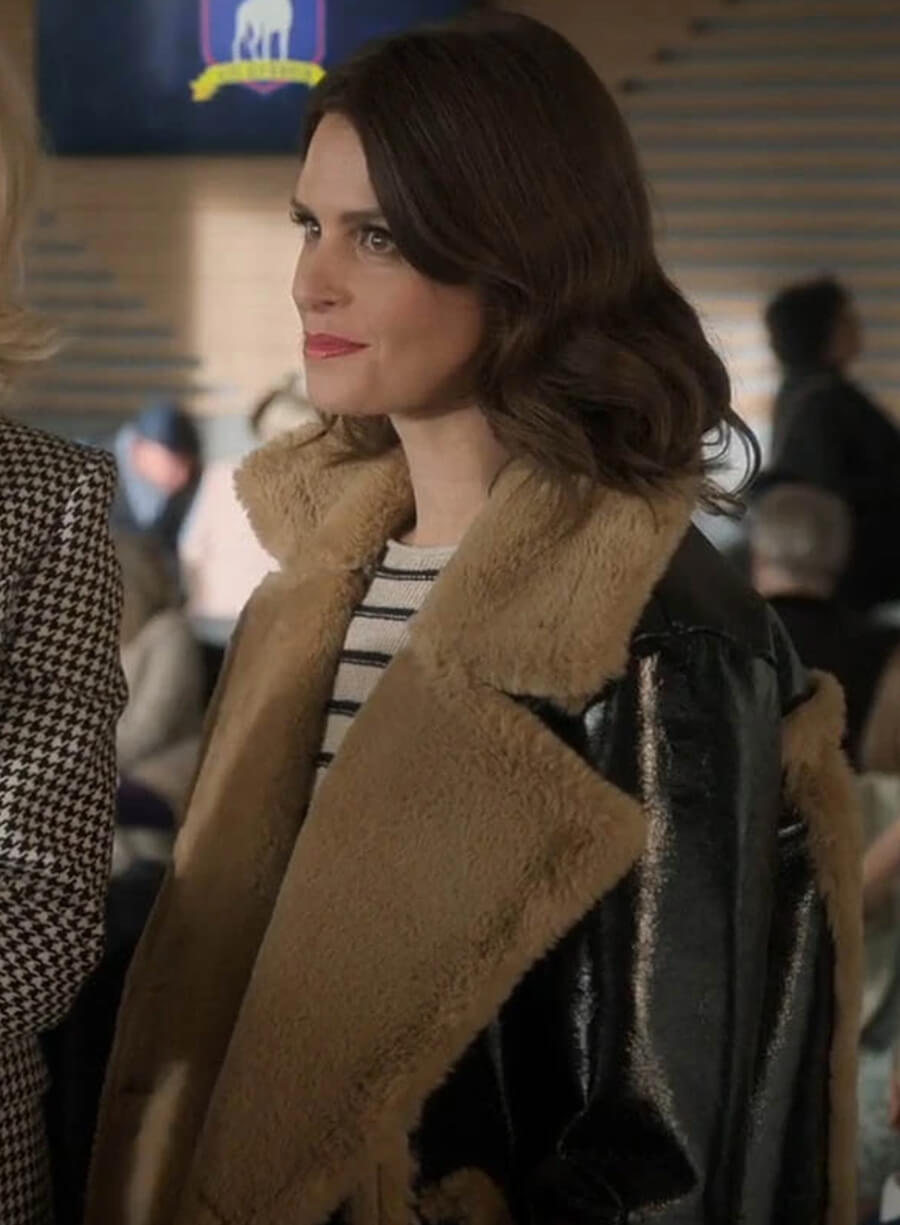 Flo ‘Sassy’ Collins Ted Lasso S03 Shearling Leather Jacket