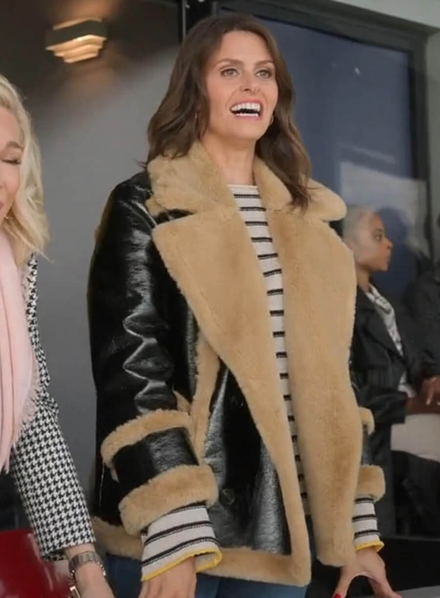 Flo ‘Sassy’ Collins Ted Lasso S03 Shearling Leather Jacket