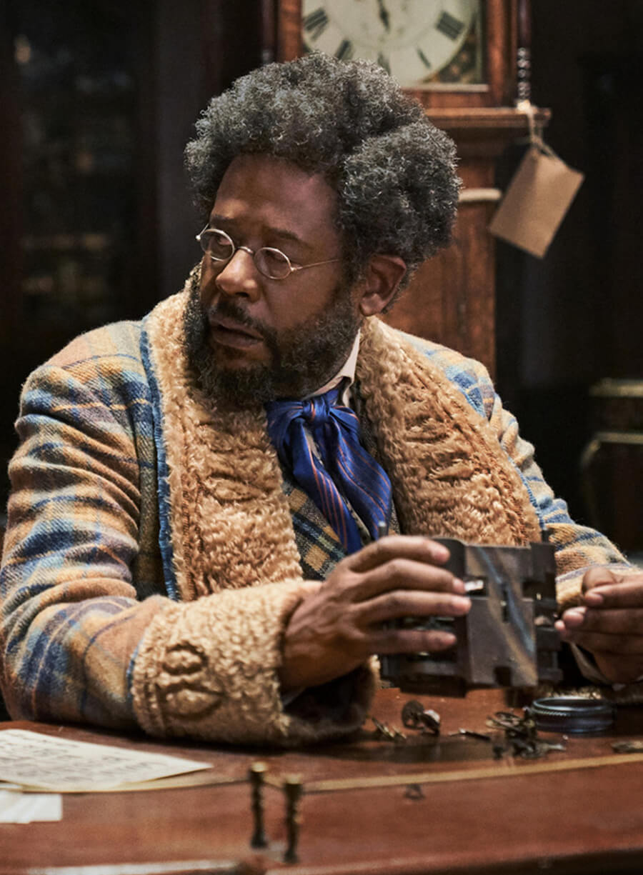 Forest Whitaker Jingle Jangle: A Christmas Journey Check Coat