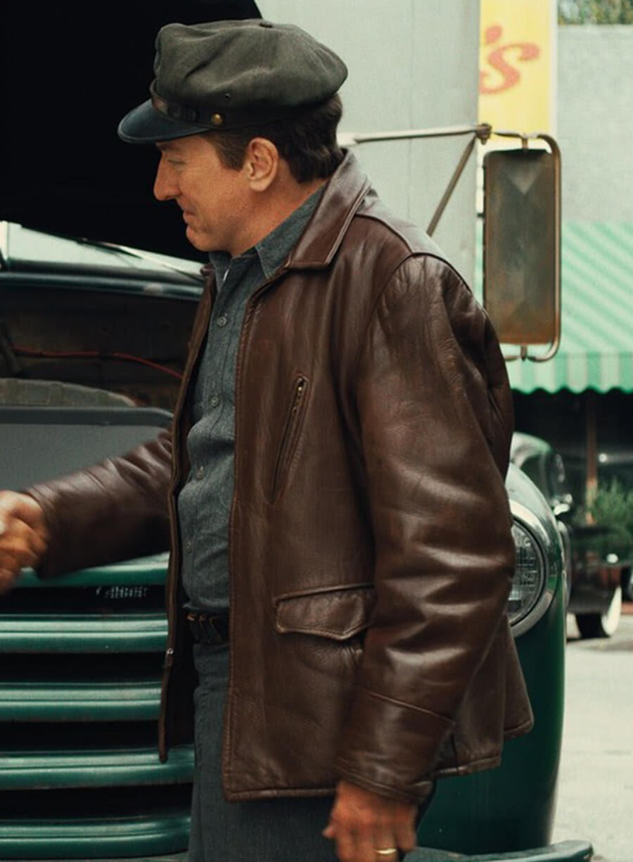 Frank Sheeran The Irishman Brown Leather Jacket