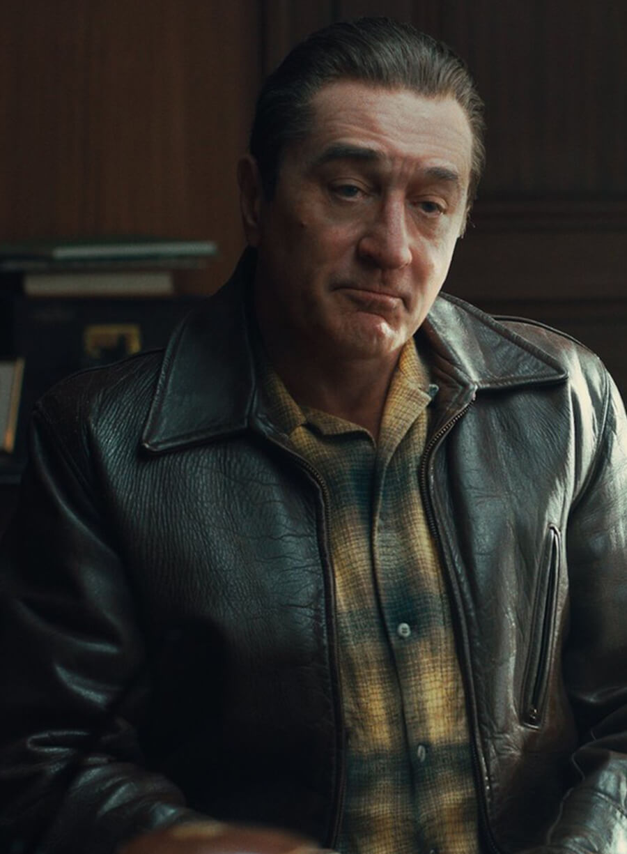 Frank Sheeran The Irishman Brown Leather Jacket