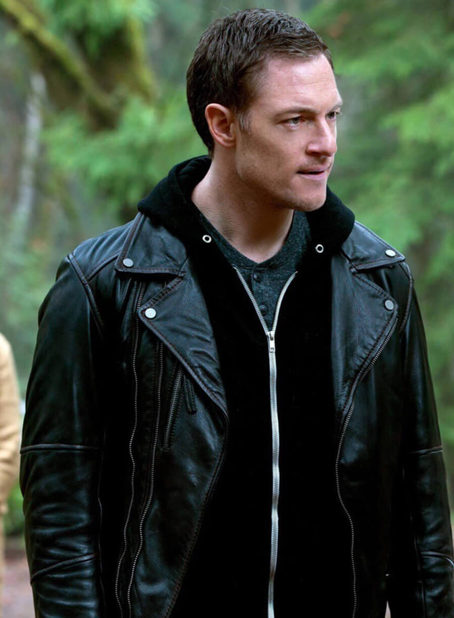 Gadreel Supernatural Black Biker Leather Jacket