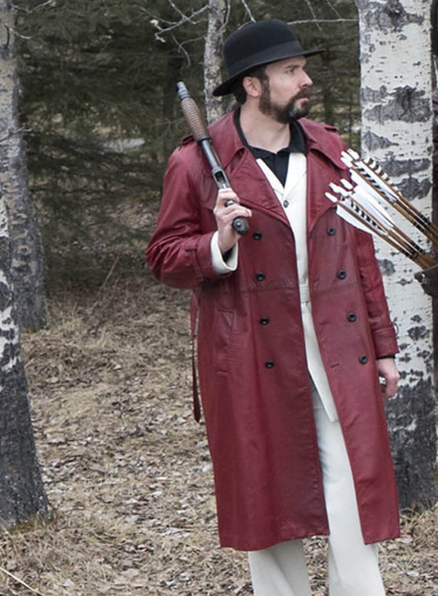 Gale Kitchen Fargo Burgundy Leather Coat