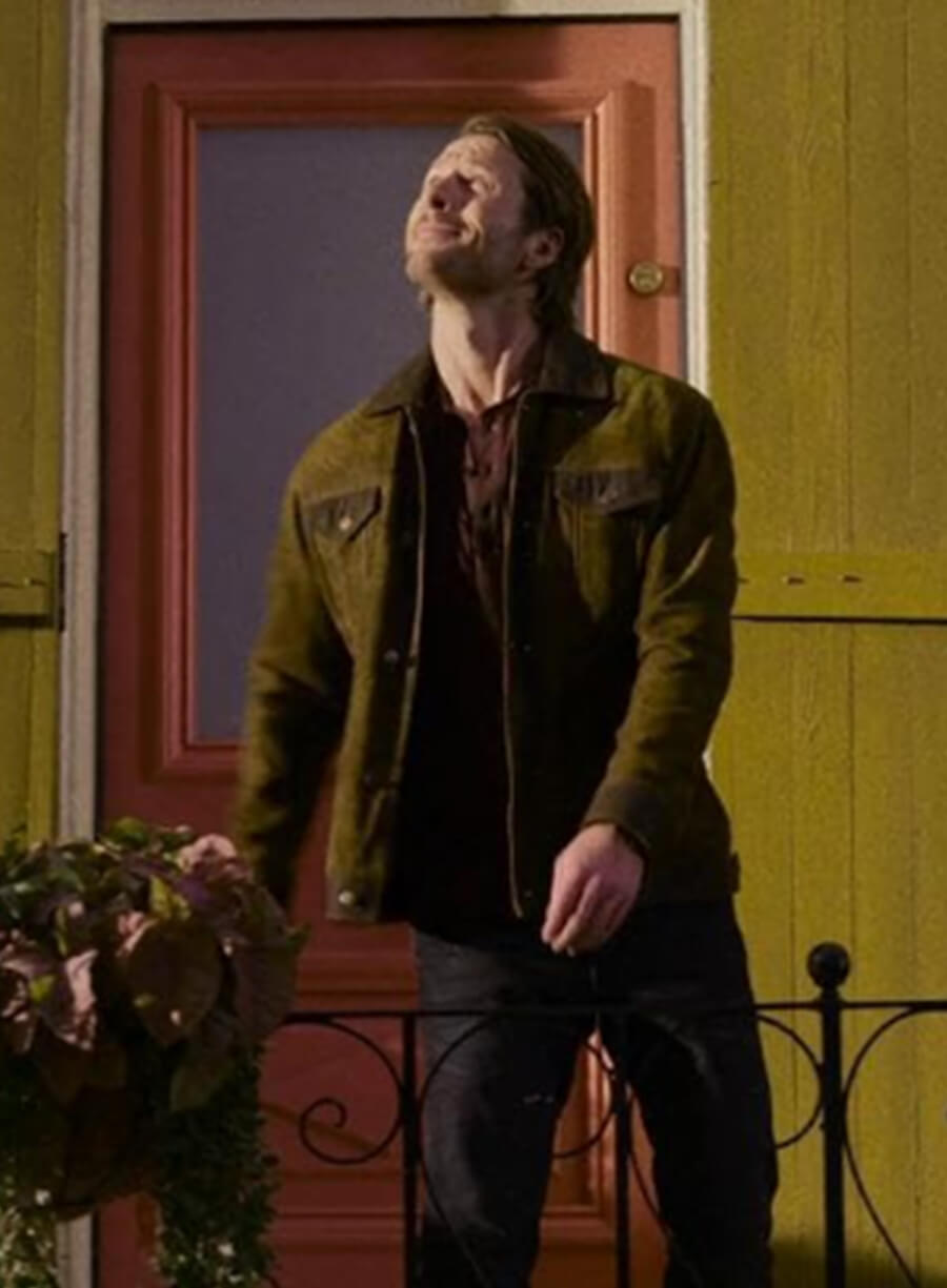 Gary Johnson Hit Man Brown Suede Leather Jacket