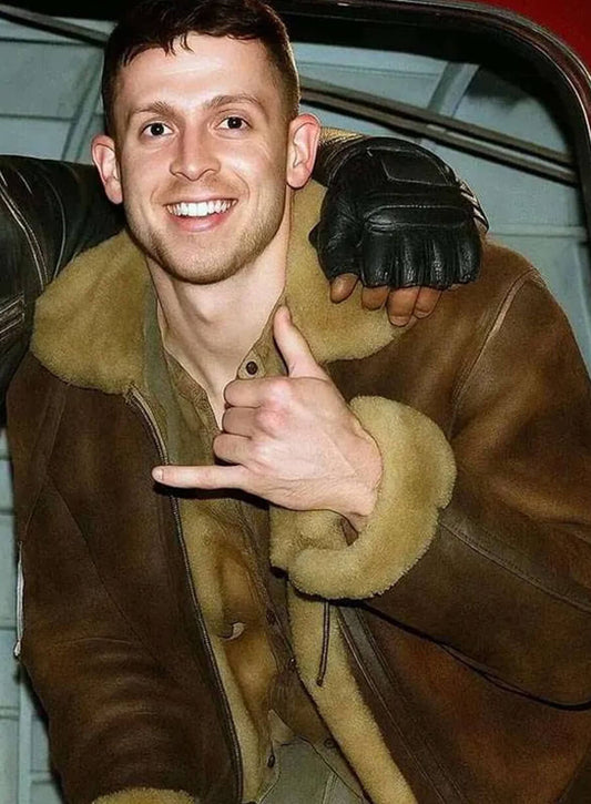 George Somner Afterburn 2025 Brown Leather Jacket