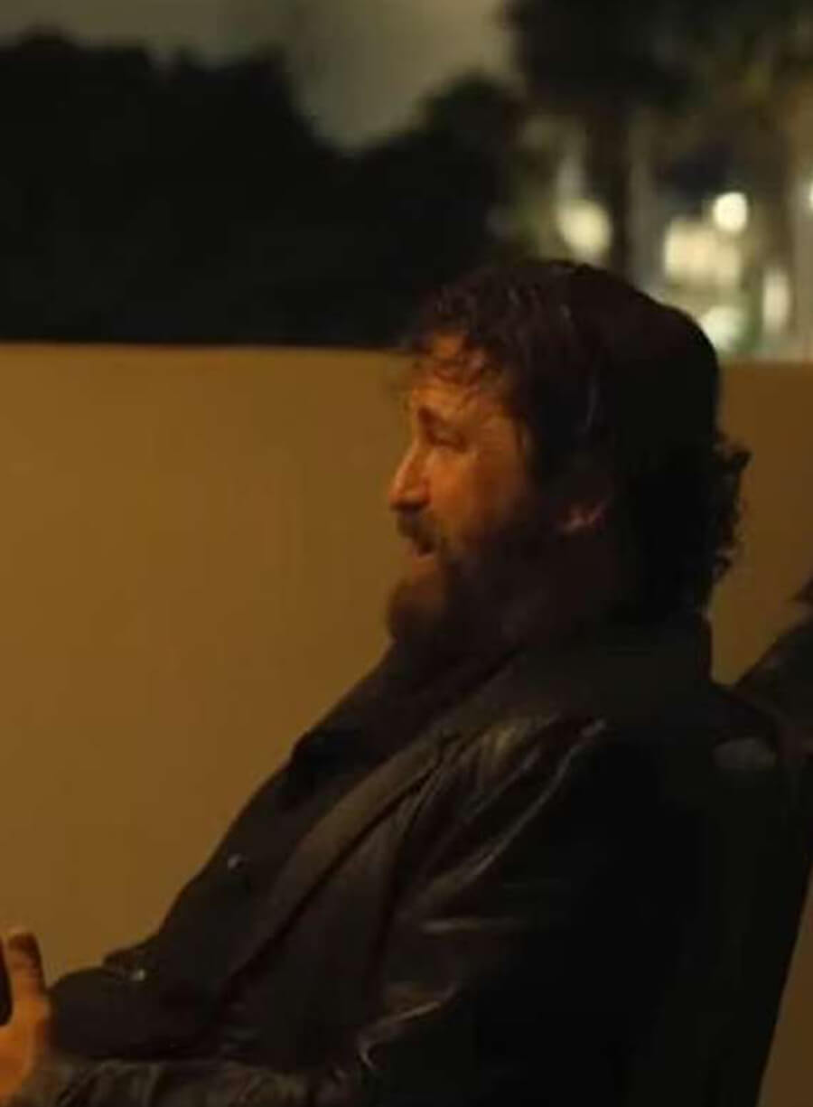 Gerard Butler Den of Thieves 2 2025 Leather Blazer