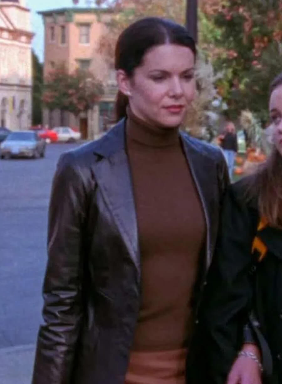 Gilmore Girls Lorelai Gilmore Black Leather Blazer