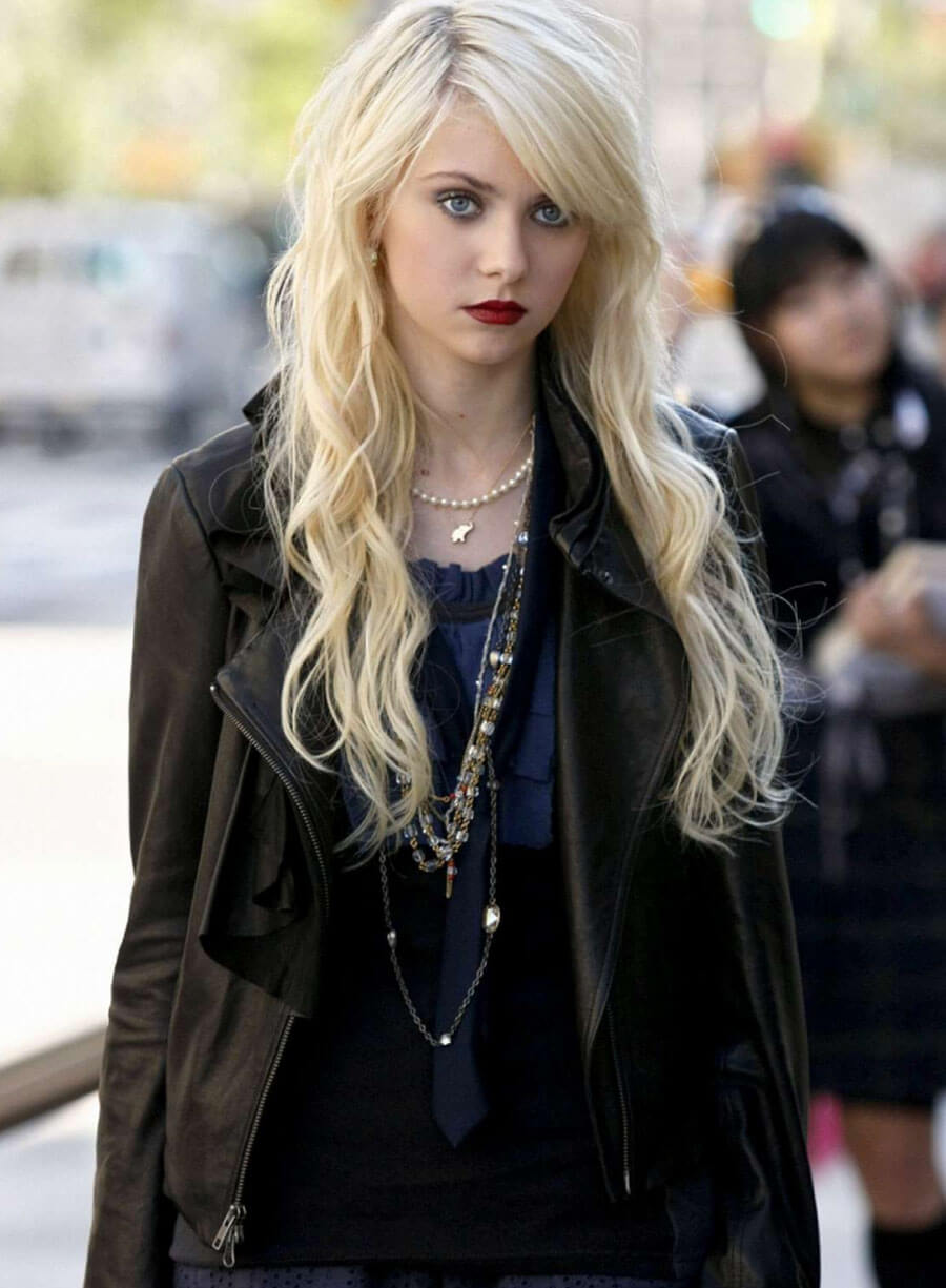Gossip Girl Jenny Humphrey Black Leather Jacket