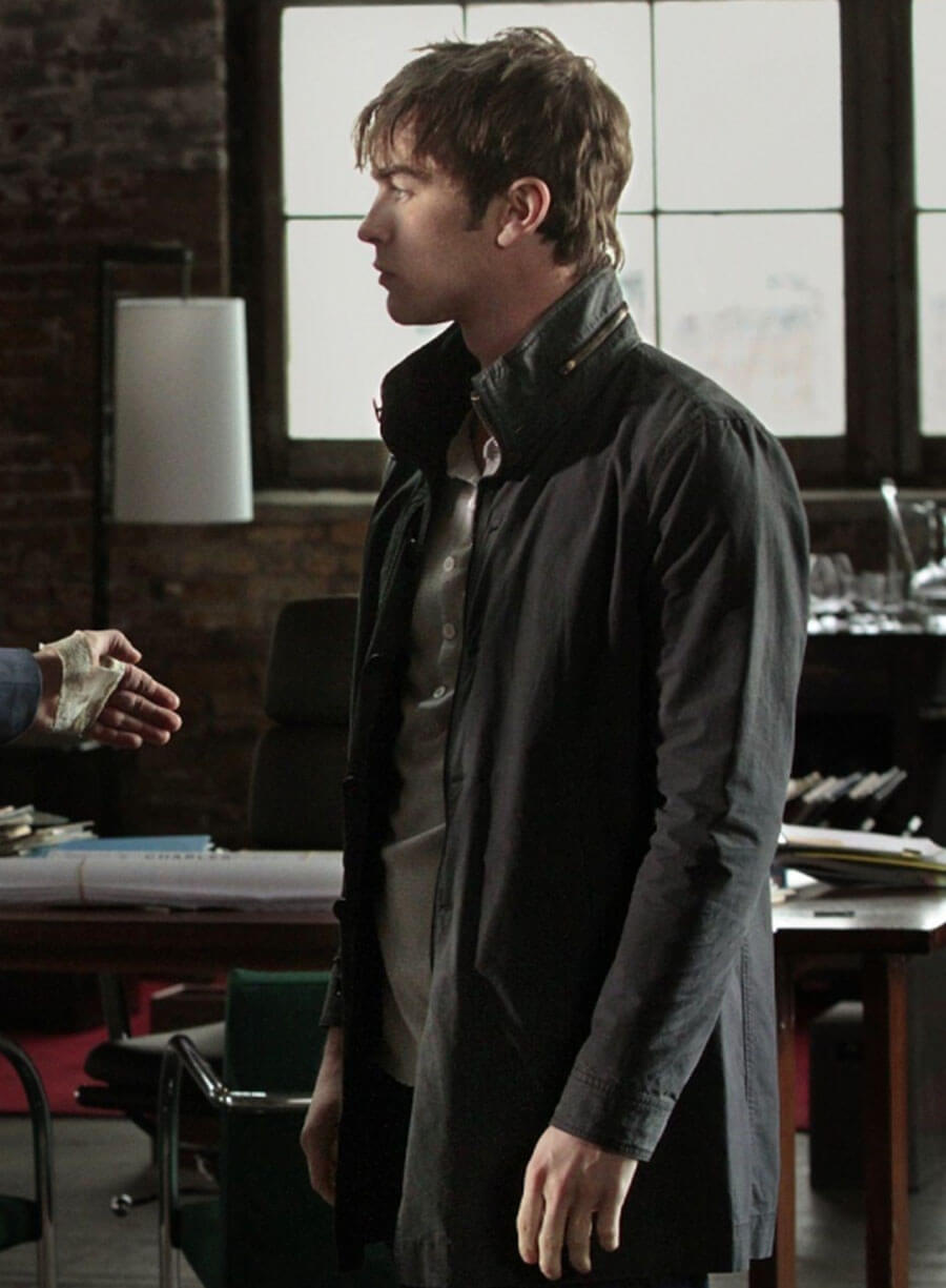 Gossip Girl Nate Archibald Black Coat