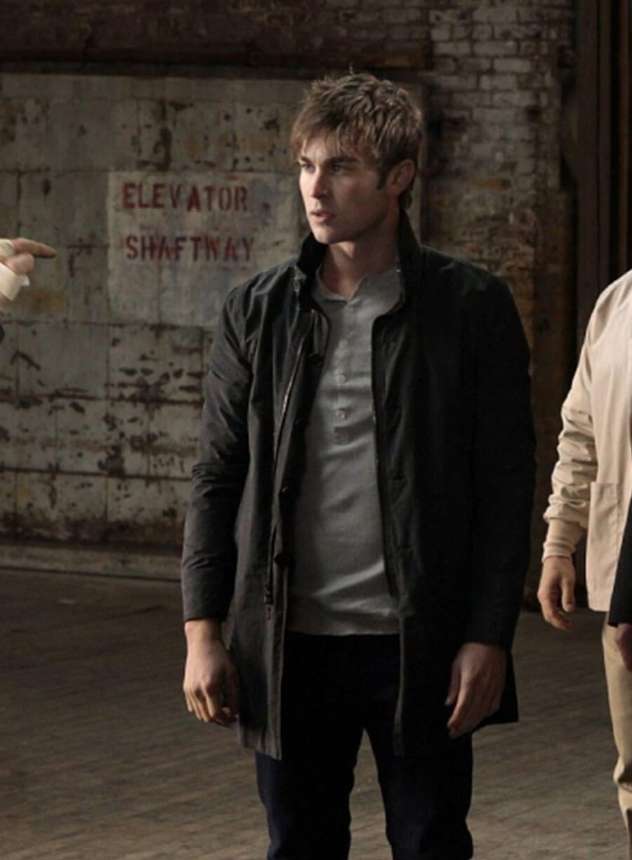 Gossip Girl Nate Archibald Black Coat