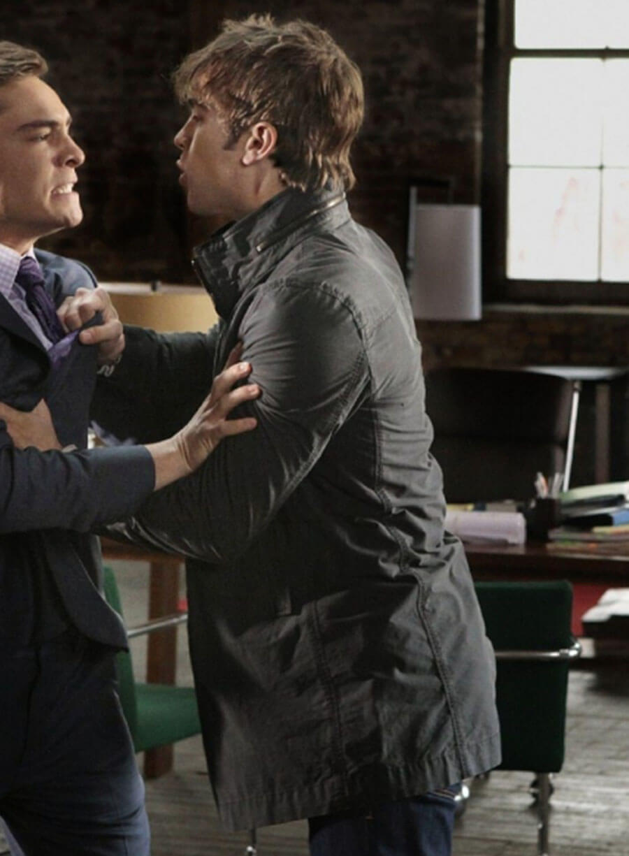 Gossip Girl Nate Archibald Black Coat