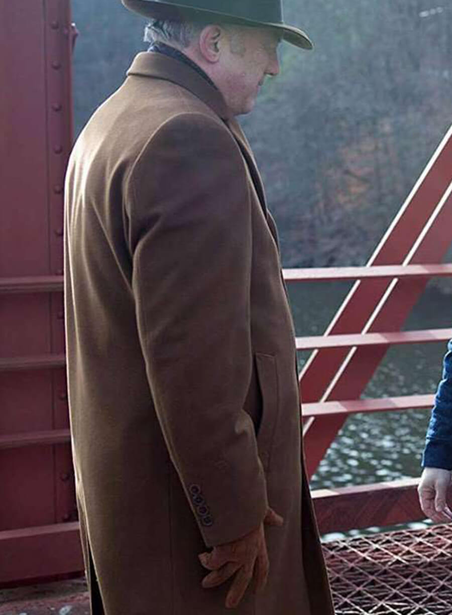 Gotham Carmine Falcone Brown Wool Coat