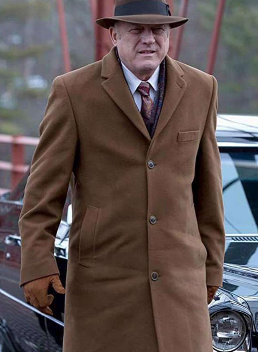 Gotham Carmine Falcone Brown Wool Coat