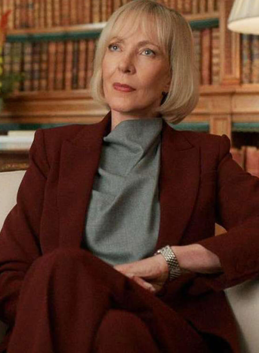 Grace Penn The Diplomat Maroon Blazer