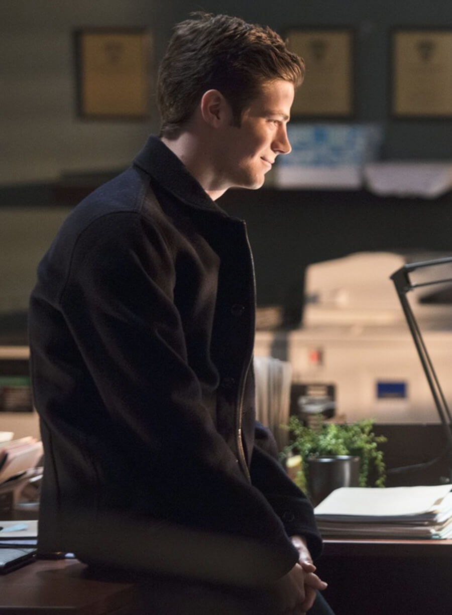 Grant Gustin The Flash Wool Jacket